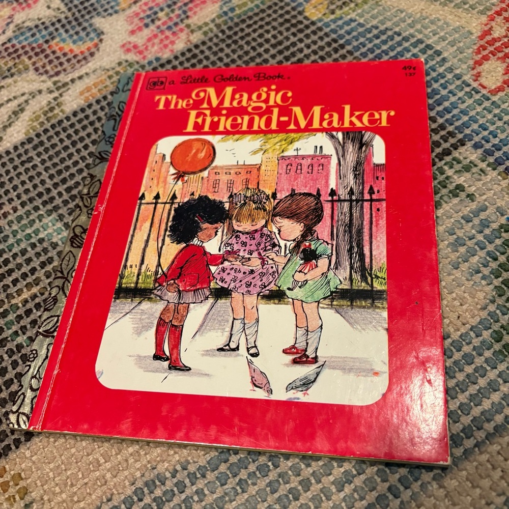 RARE The Magic Friend-Maker Little Golden Book Vintage Children Kid's Retro Read - Picture 2 of 6